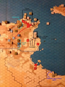 Libya and Tunisia, post exploitation move, January I, 1943 (click image to enlarge)